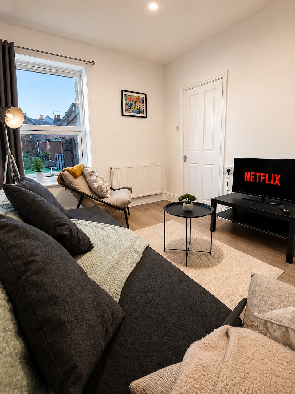 Living room in our Bristol first-floor flat