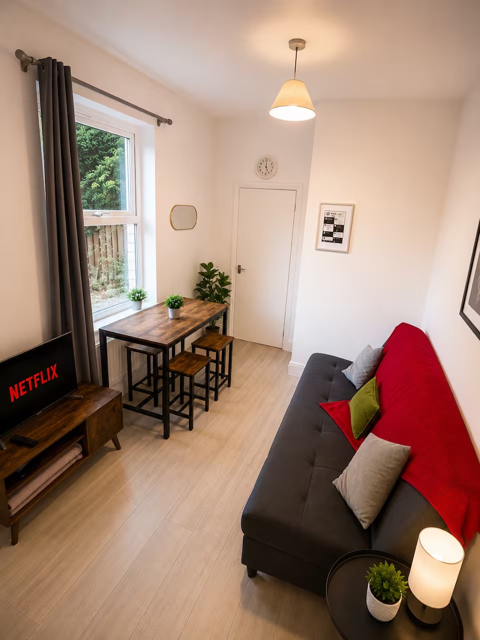 Living room in our Bristol ground-floor flat